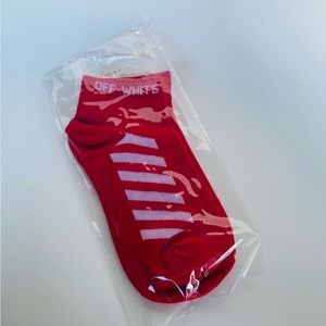 Red Off -White socks